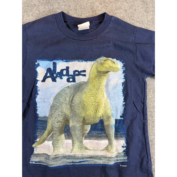 Vintage Disney Dinosaur Aladar Shirt Kids M/8 Blue Iguanodon Animal Print Movie - Picture 4 of 7